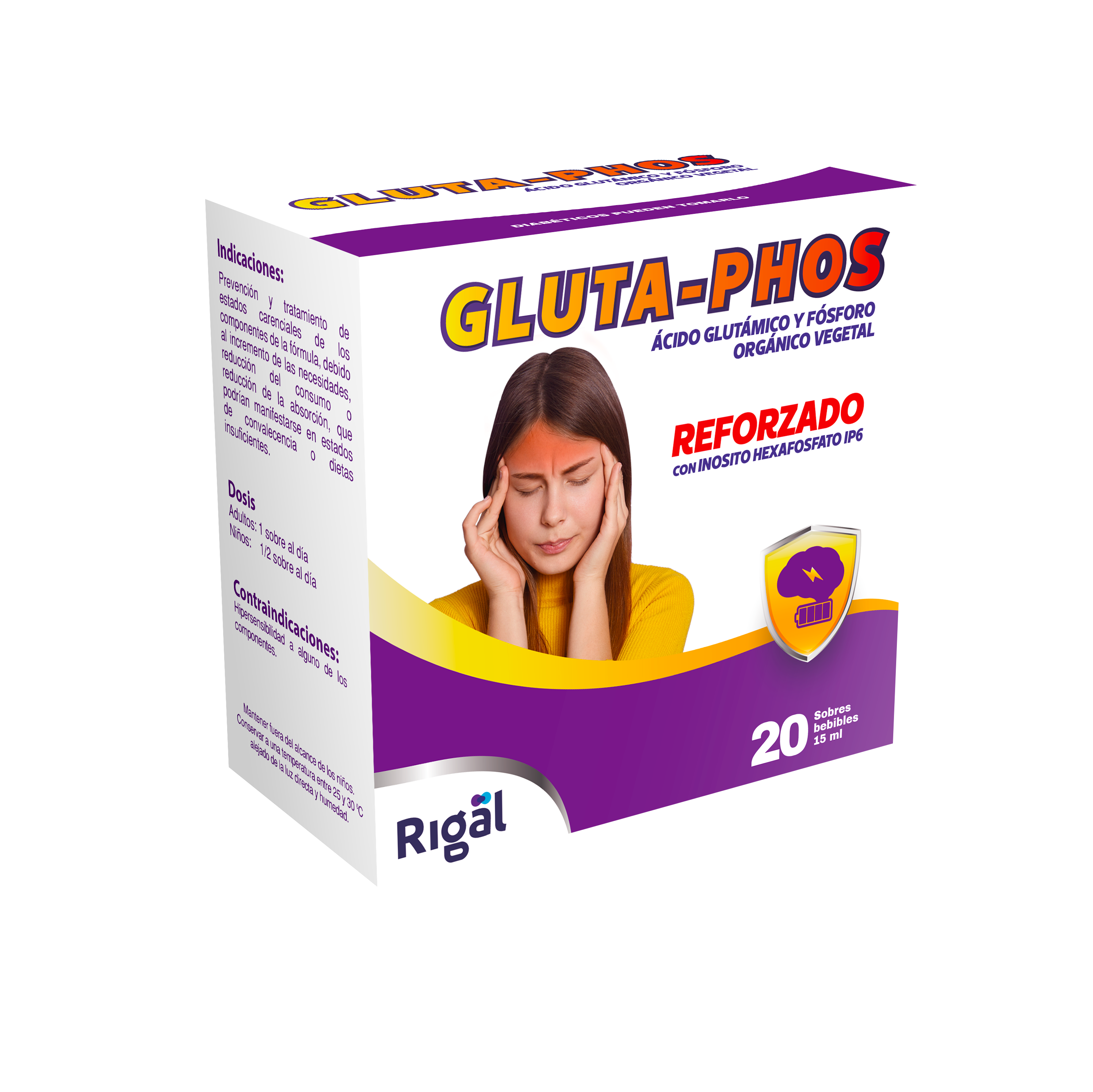 Gluta - Phos 20 Sobres