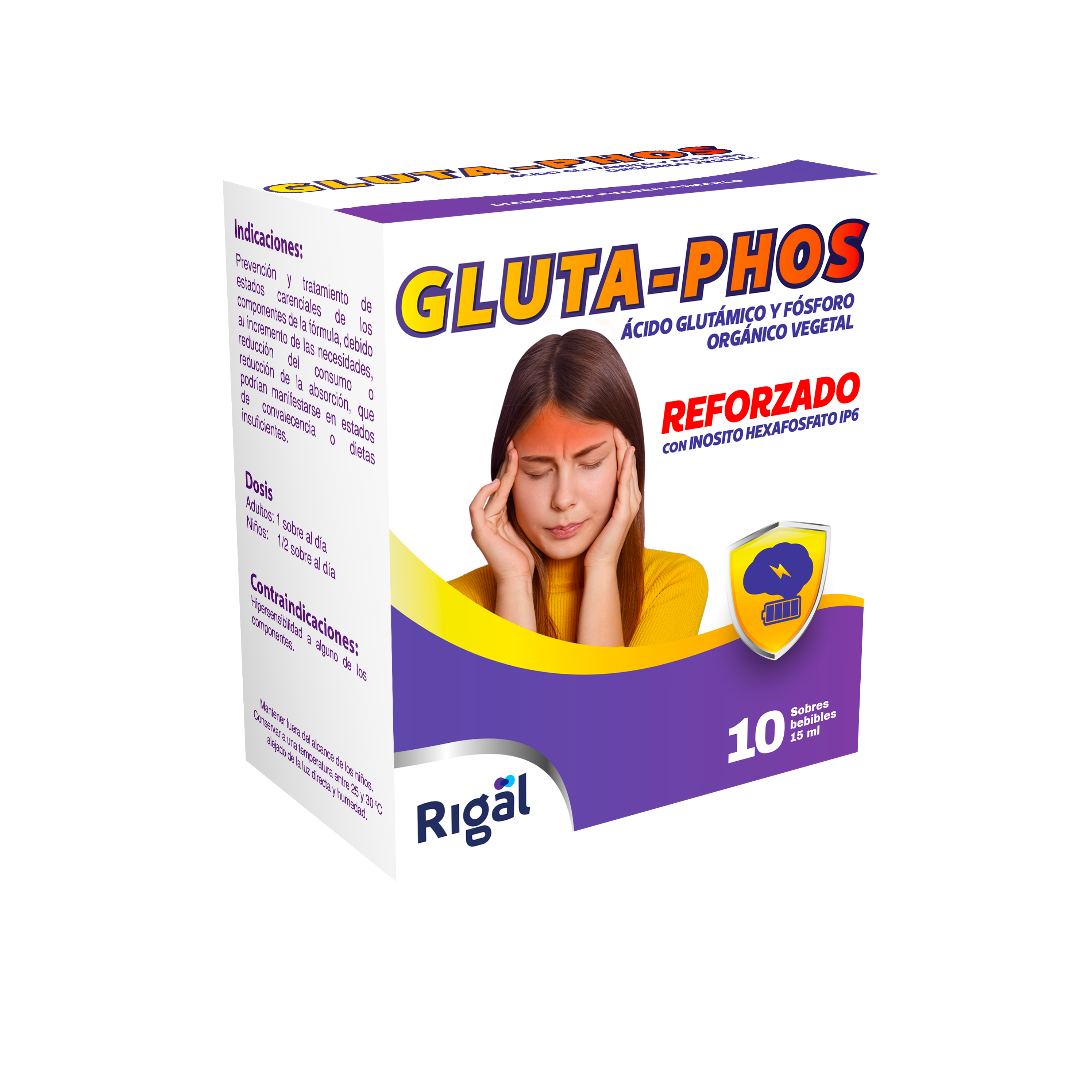 Gluta - Phos 10 Sobres