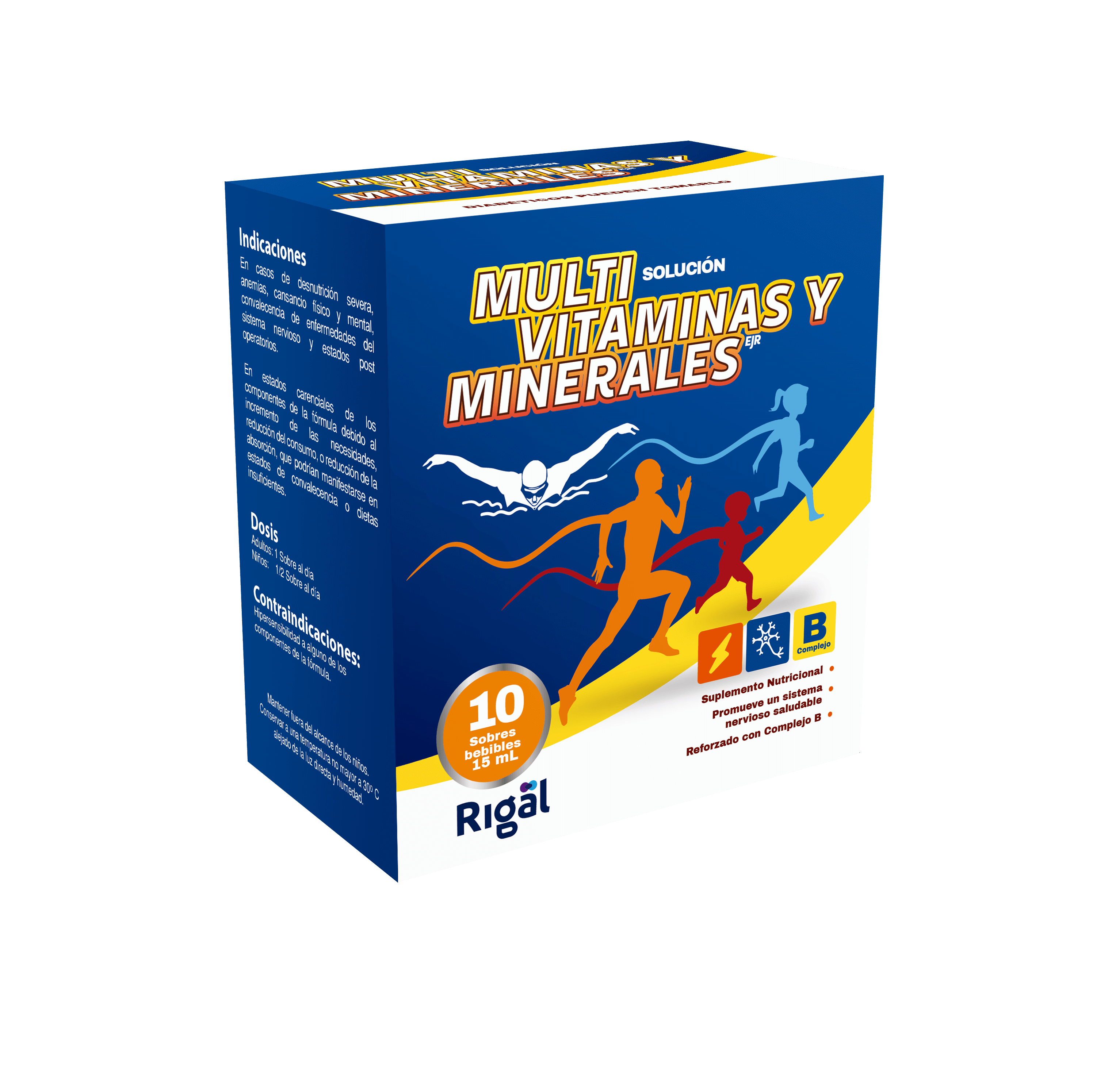 Multivitaminas y Minerales 10 Sobres